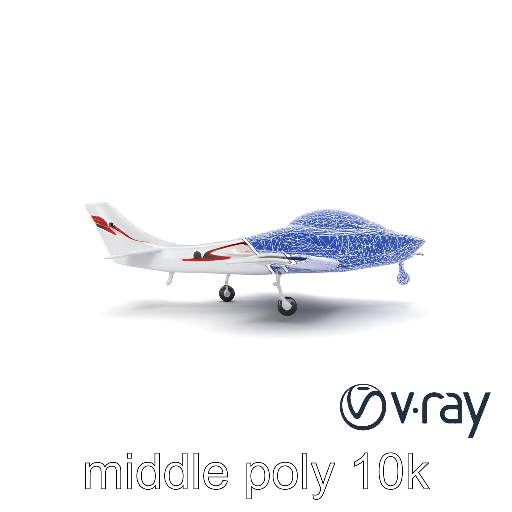 TitanFlyer 220 Aerodynamic Skyview Aircraft model pack Low-poly 3D model_26