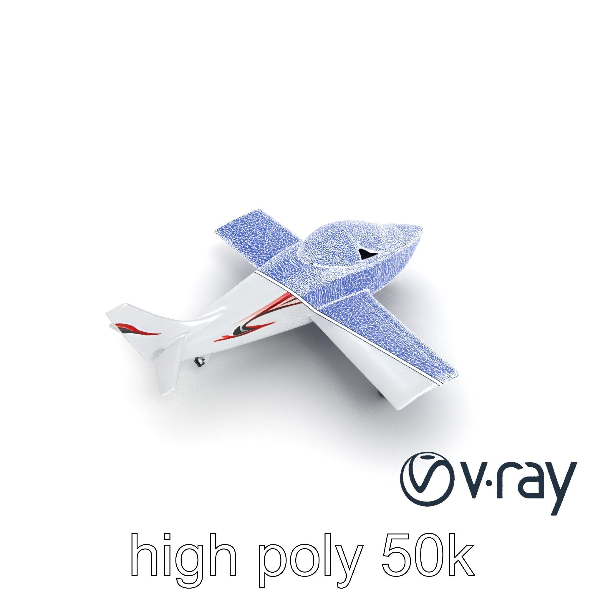 TitanFlyer 220 Aerodynamic Skyview Aircraft model pack Low-poly 3D model_17