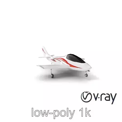 TitanFlyer 220 Aerodynamic Skyview Aircraft model pack Low-poly 3D model