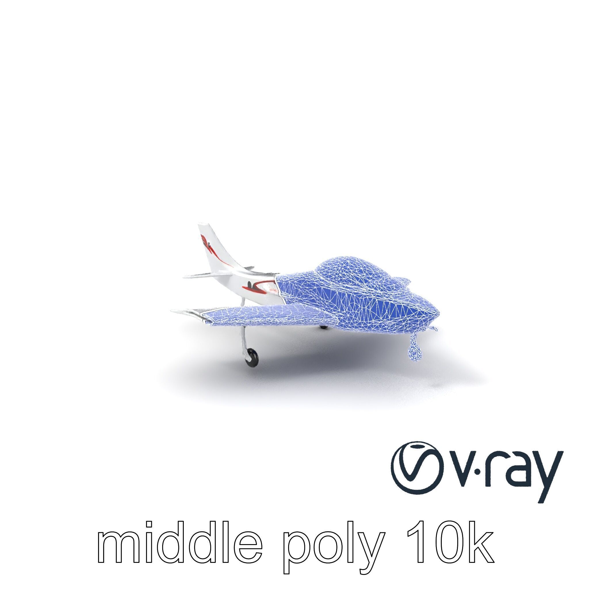 TitanFlyer 220 Aerodynamic Skyview Aircraft model pack Low-poly 3D model_6