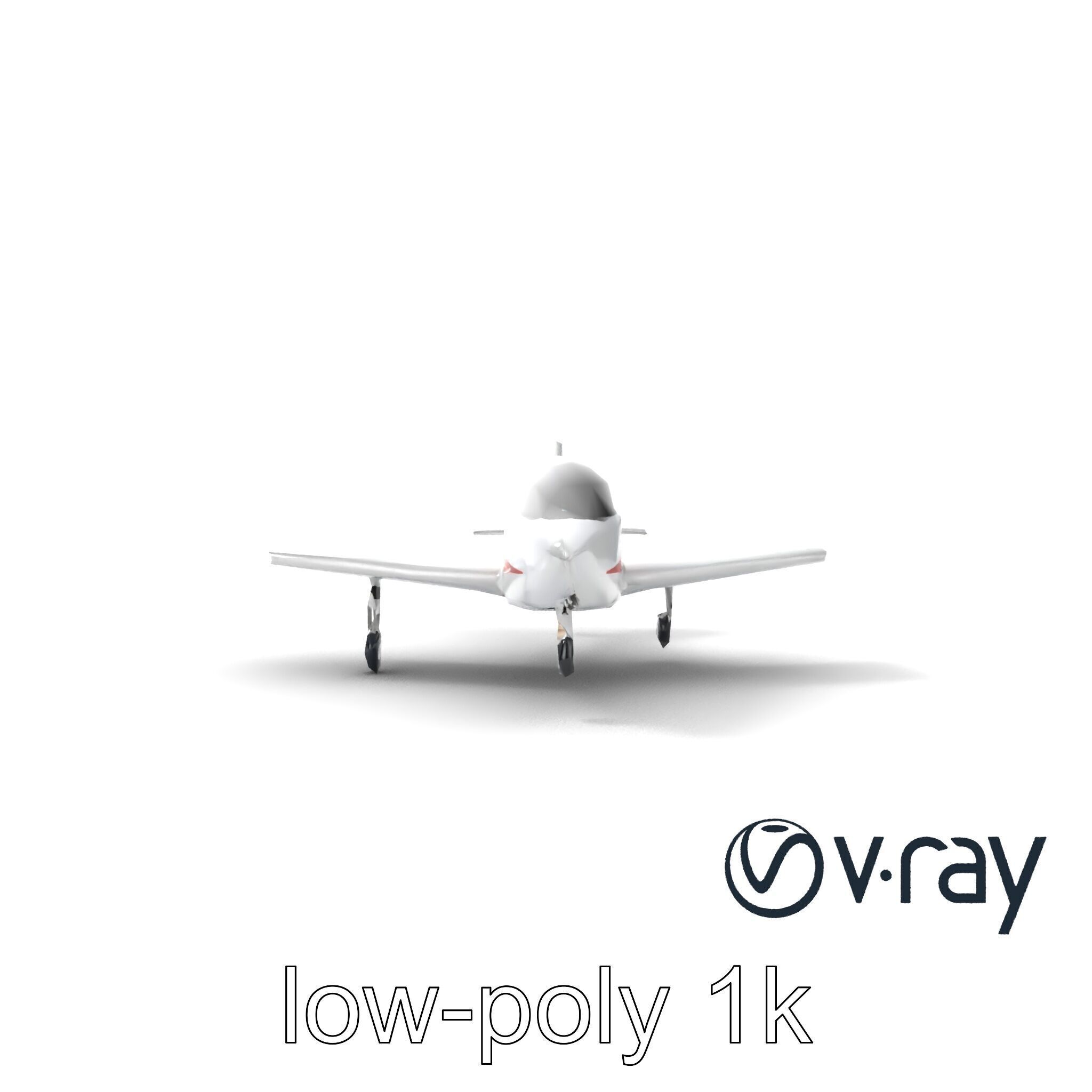 TitanFlyer 220 Aerodynamic Skyview Aircraft model pack Low-poly 3D model_30