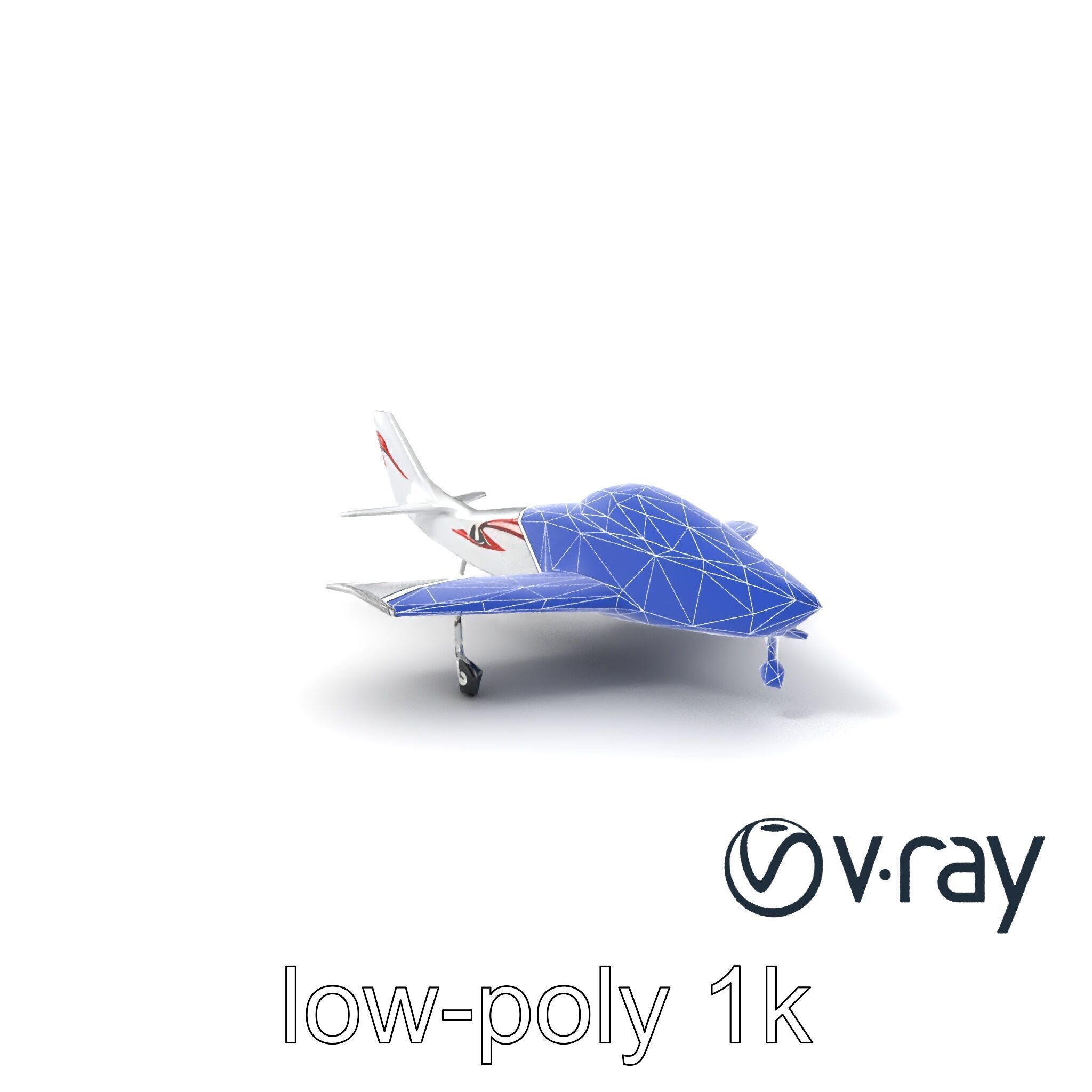 TitanFlyer 220 Aerodynamic Skyview Aircraft model pack Low-poly 3D model_7