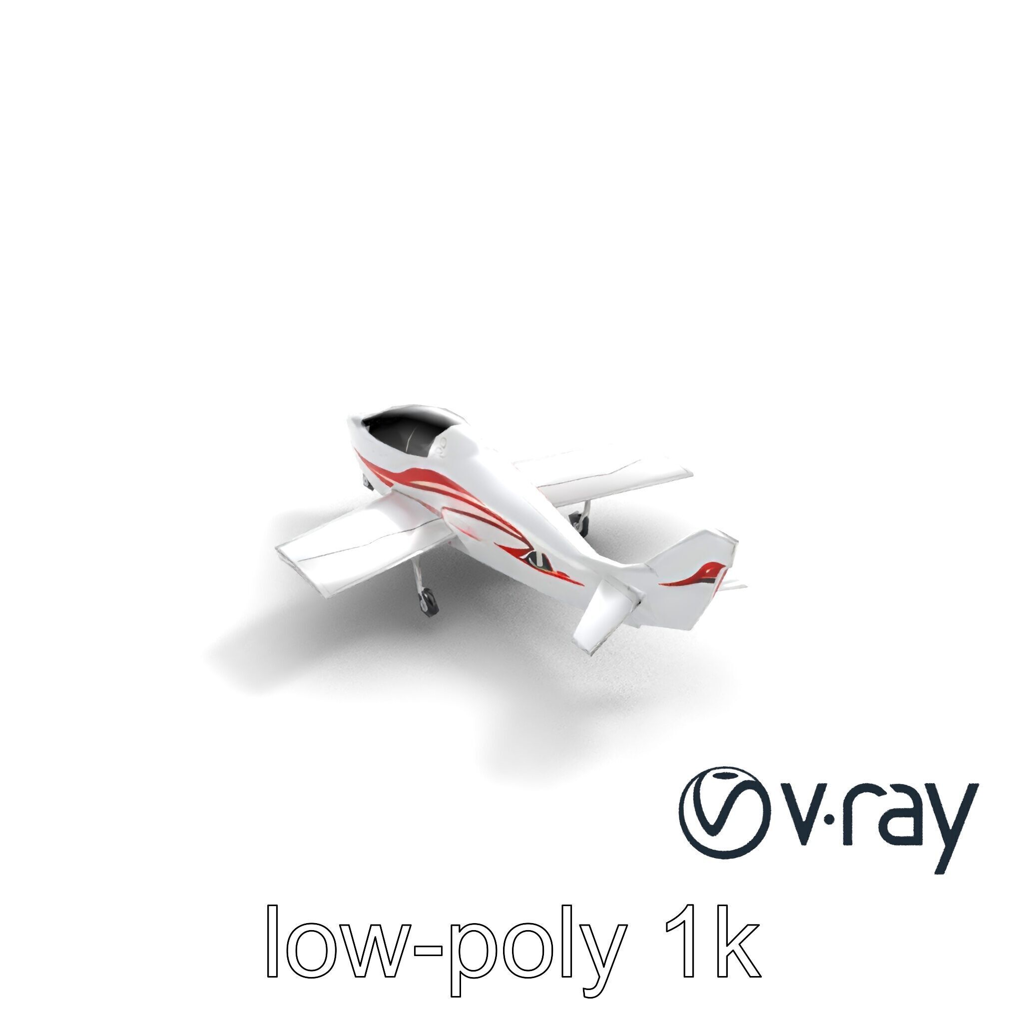 TitanFlyer 220 Aerodynamic Skyview Aircraft model pack Low-poly 3D model_10