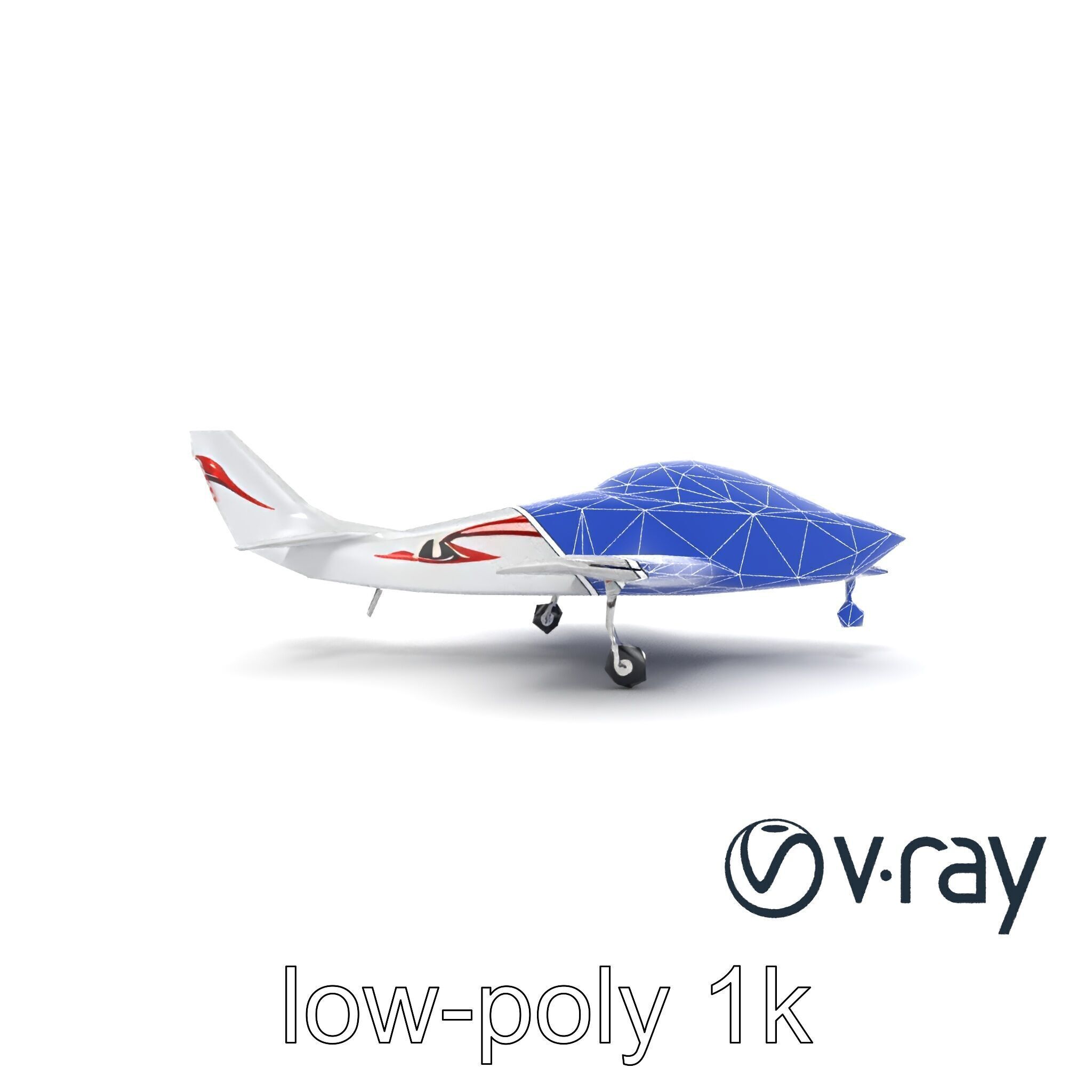 TitanFlyer 220 Aerodynamic Skyview Aircraft model pack Low-poly 3D model_32