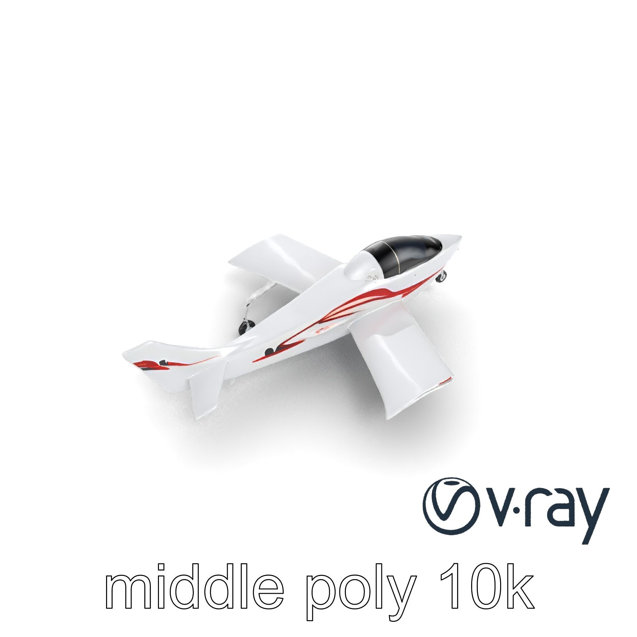TitanFlyer 220 Aerodynamic Skyview Aircraft model pack Low-poly 3D model_22
