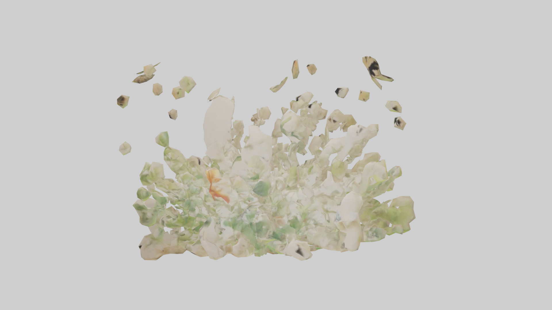 Natureinspired Wall Stickers 2 Low-poly 3D model_8