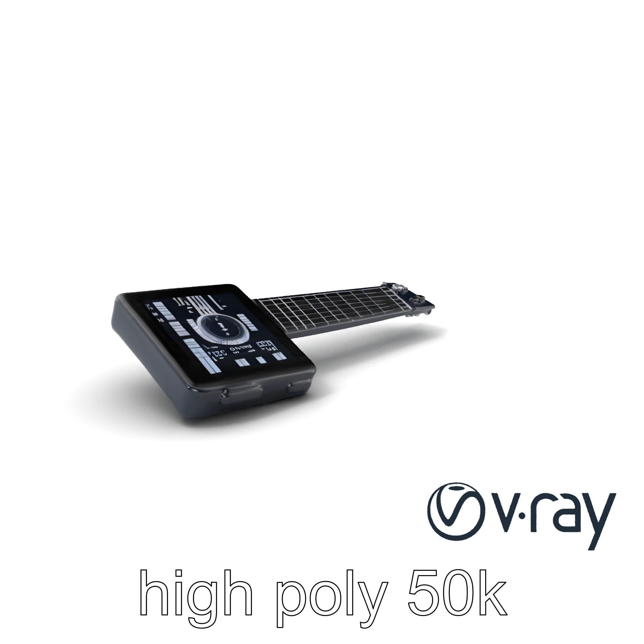 NanoKeytar Wireless MIDI Controller model pack Low-poly 3D model_5