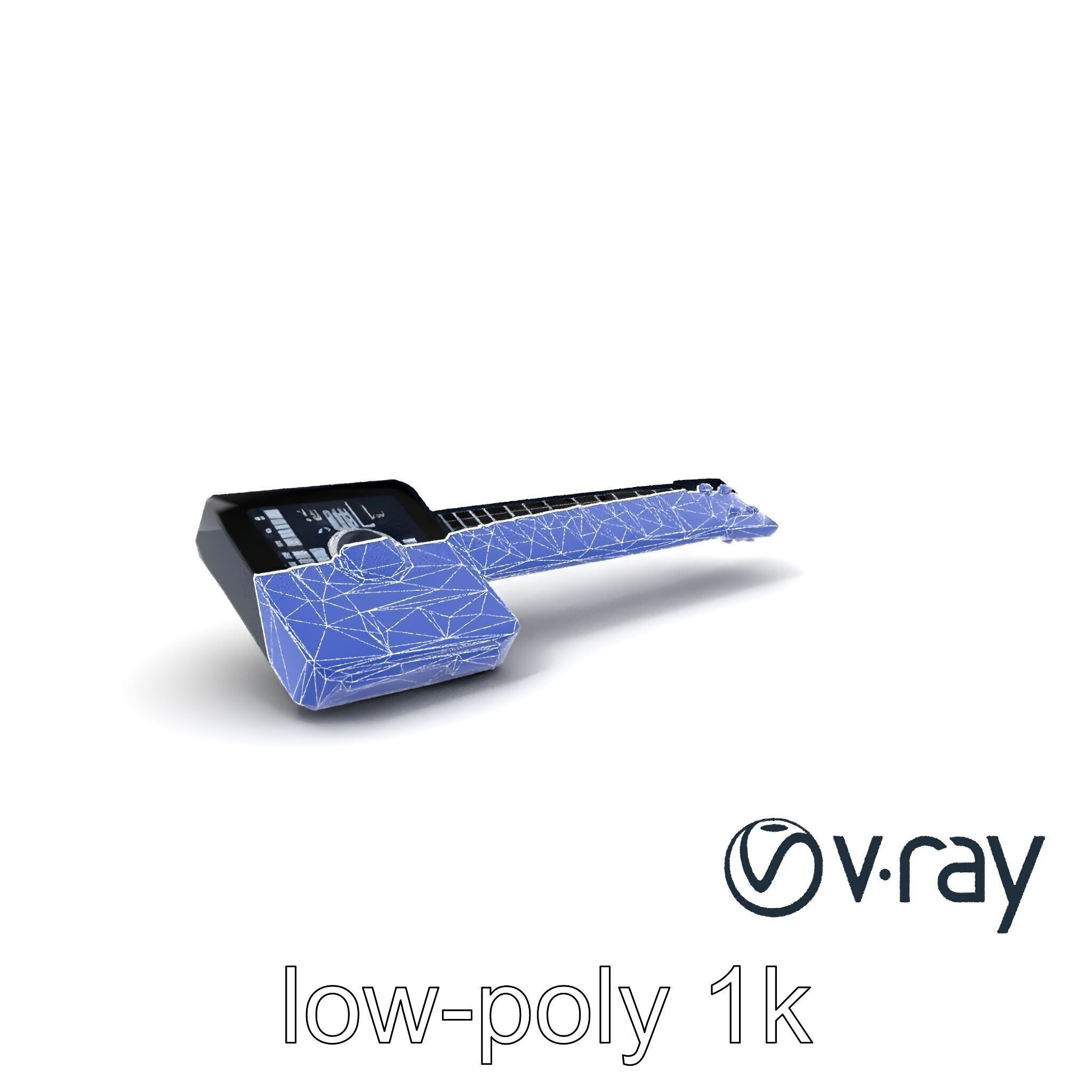 NanoKeytar Wireless MIDI Controller model pack Low-poly 3D model_10