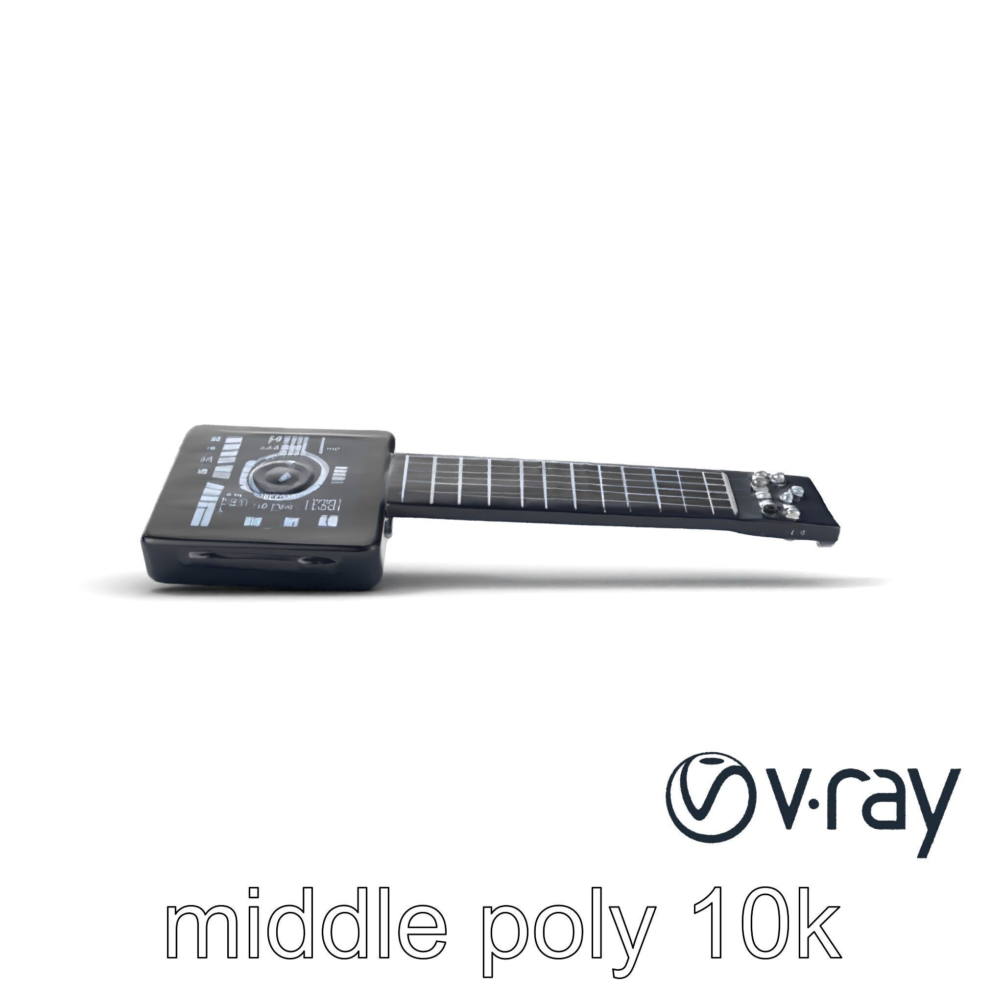 NanoKeytar Wireless MIDI Controller model pack Low-poly 3D model_29