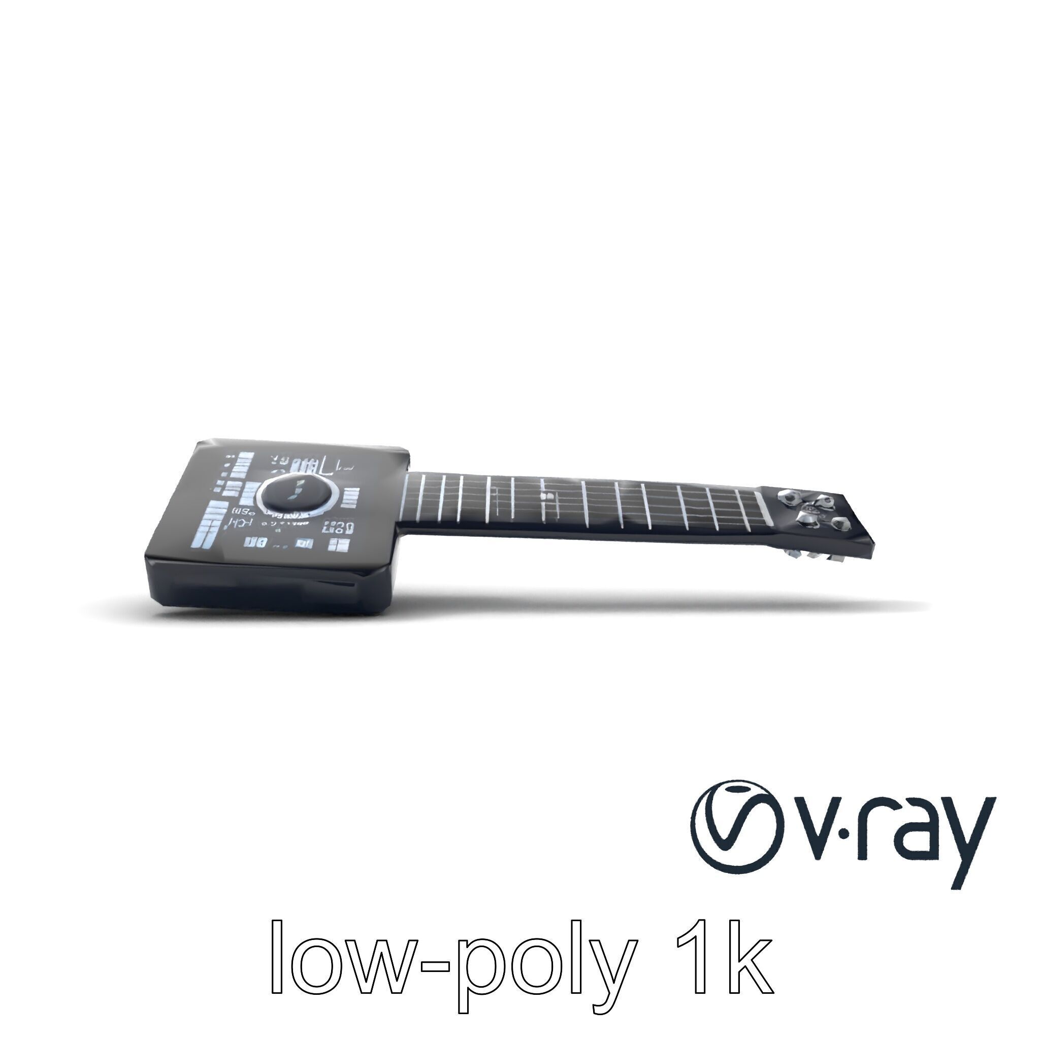 NanoKeytar Wireless MIDI Controller model pack Low-poly 3D model_16