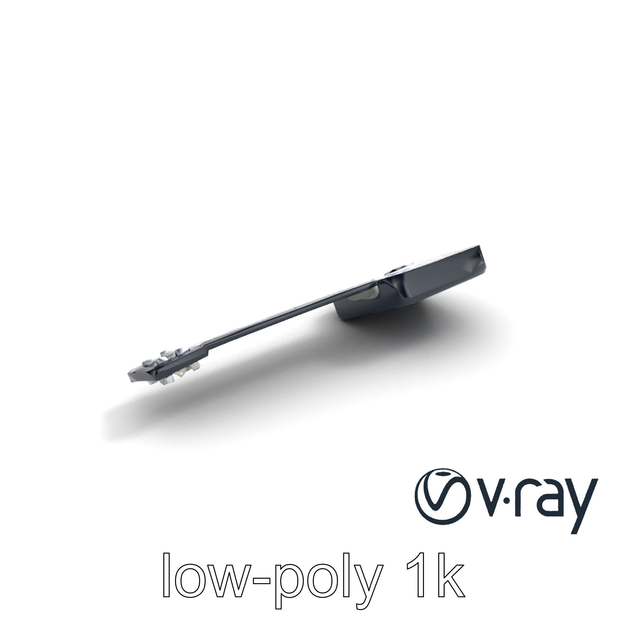 NanoKeytar Wireless MIDI Controller model pack Low-poly 3D model_7