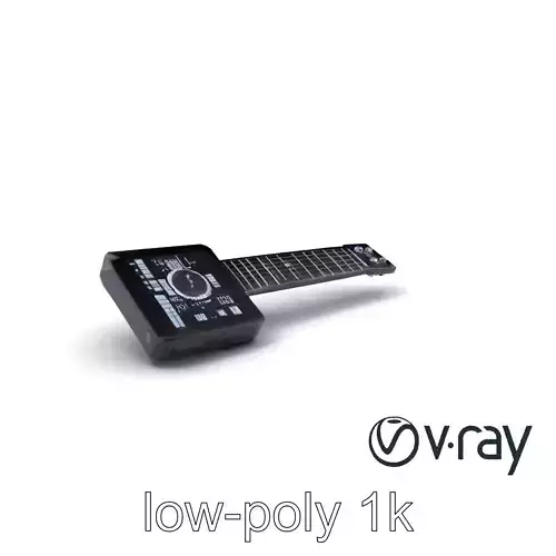 NanoKeytar Wireless MIDI Controller model pack Low-poly 3D model NanoKeytar Wireless MIDI Controller model pack Low-poly 3D model