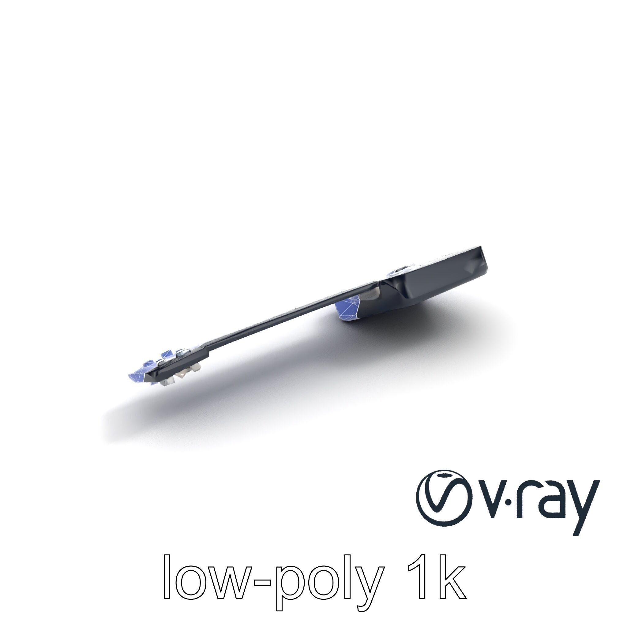 NanoKeytar Wireless MIDI Controller model pack Low-poly 3D model_15