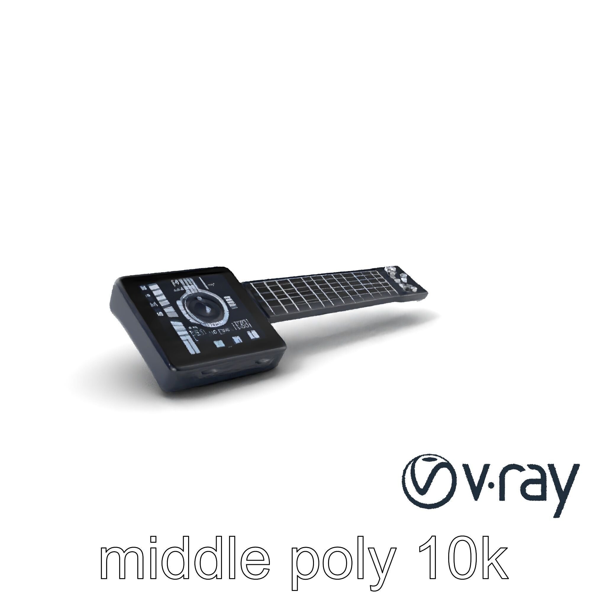 NanoKeytar Wireless MIDI Controller model pack Low-poly 3D model_3