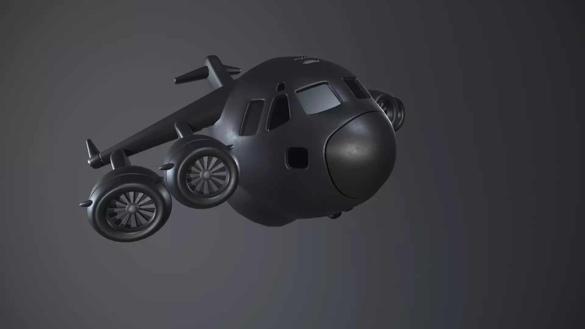 Plane Egg Boeing C17 Low-poly 3D model_0