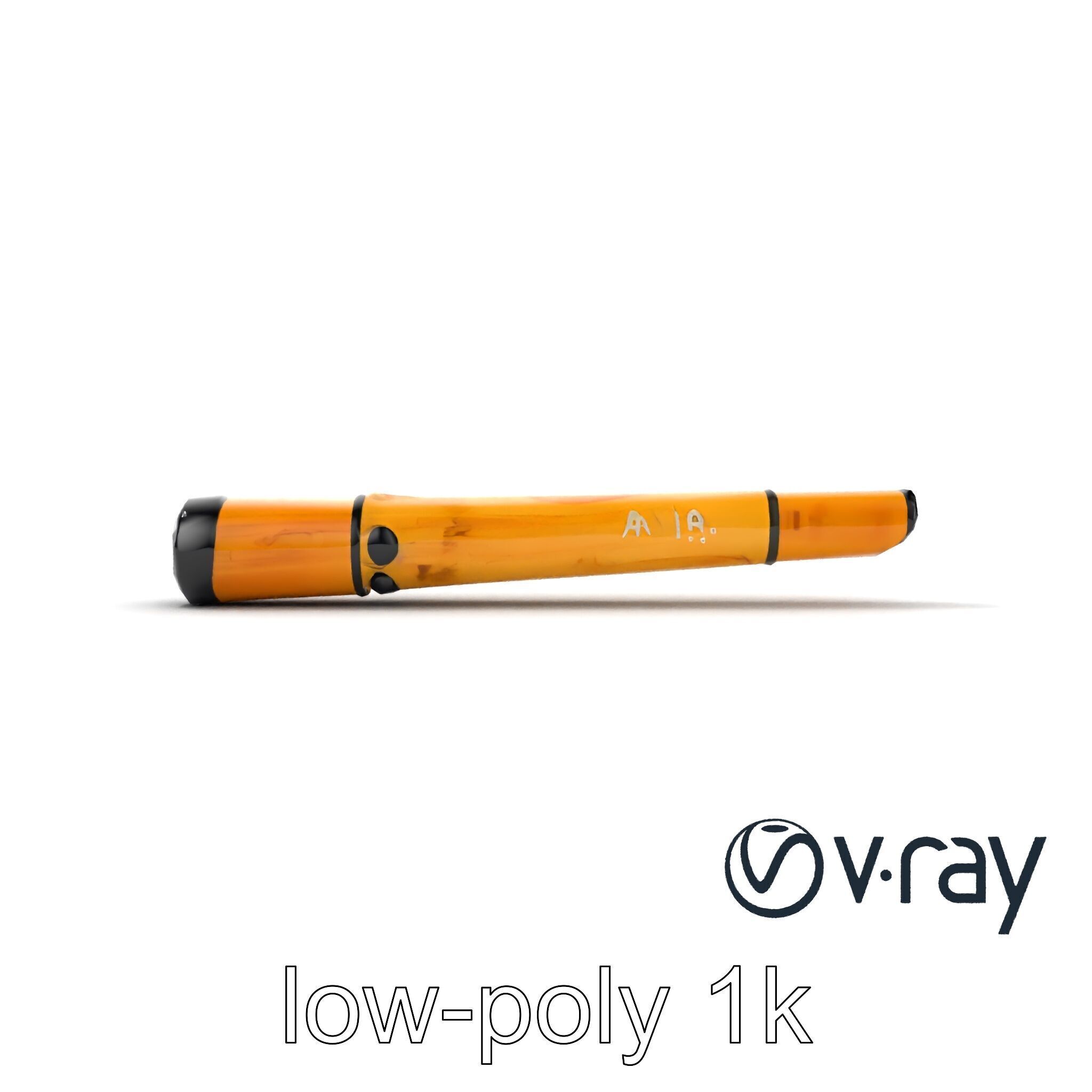 AeroPan Flute Bamboo-Carbon Hybrid model pack Low-poly 3D model_18