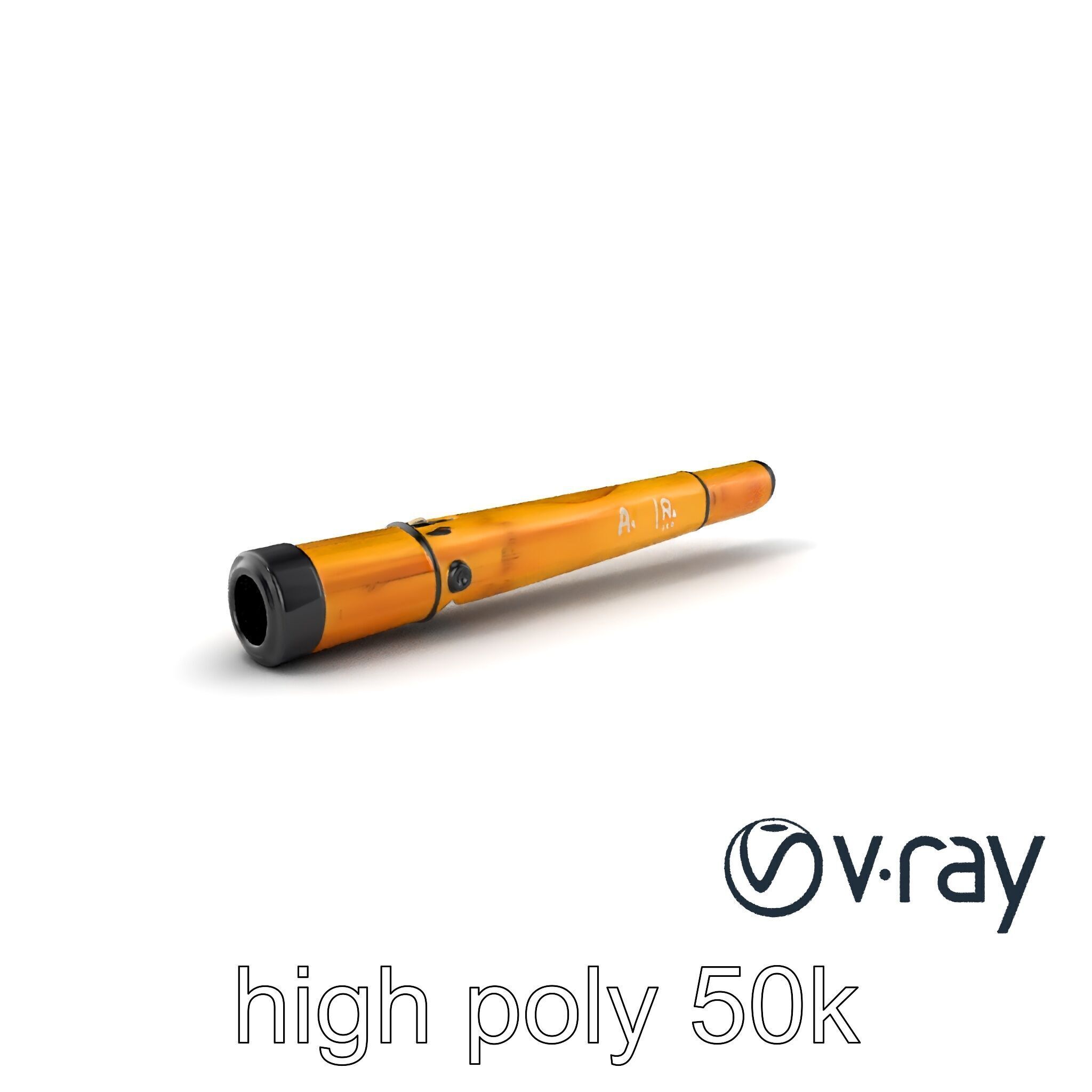 AeroPan Flute Bamboo-Carbon Hybrid model pack Low-poly 3D model_5