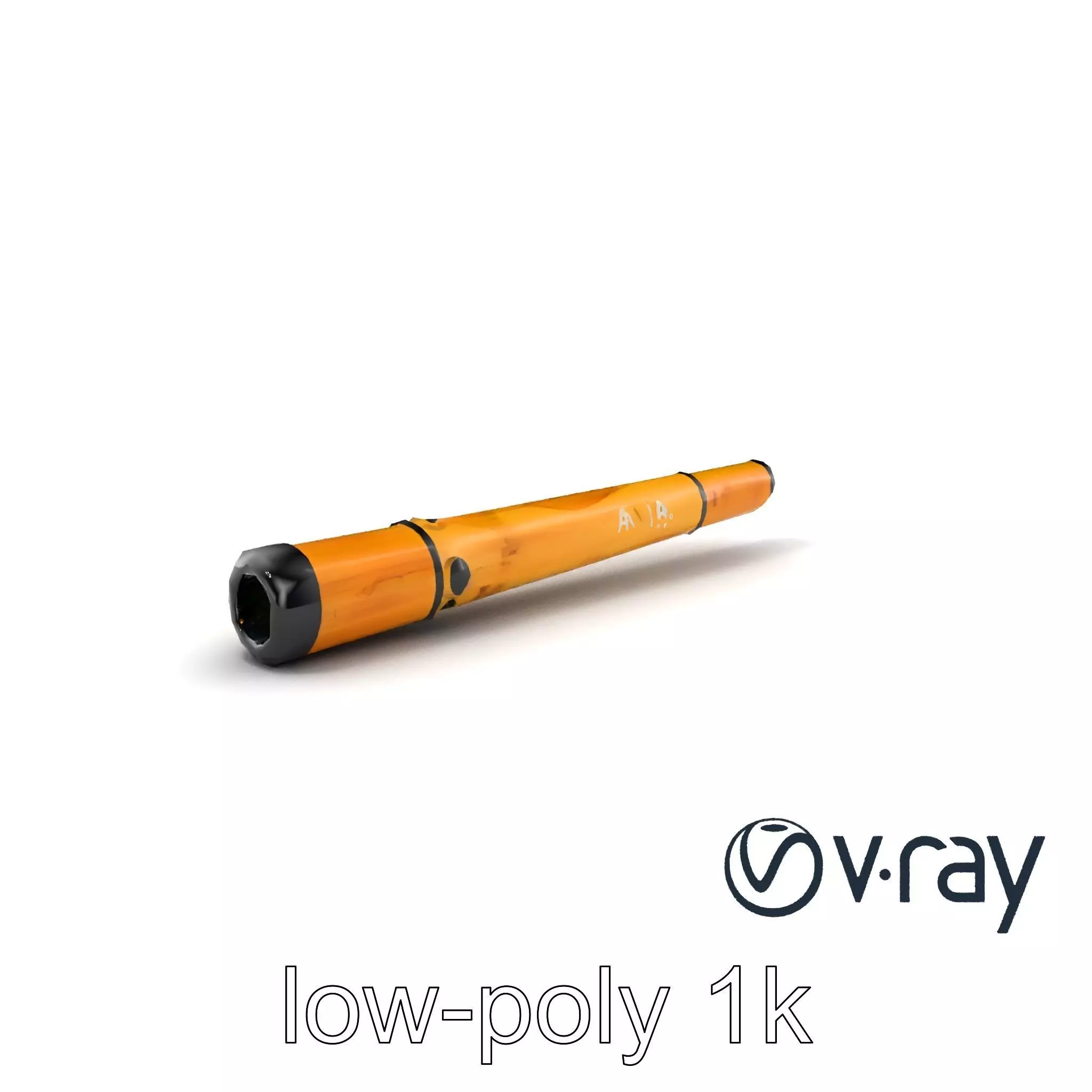 AeroPan Flute Bamboo-Carbon Hybrid model pack Low-poly 3D model_0