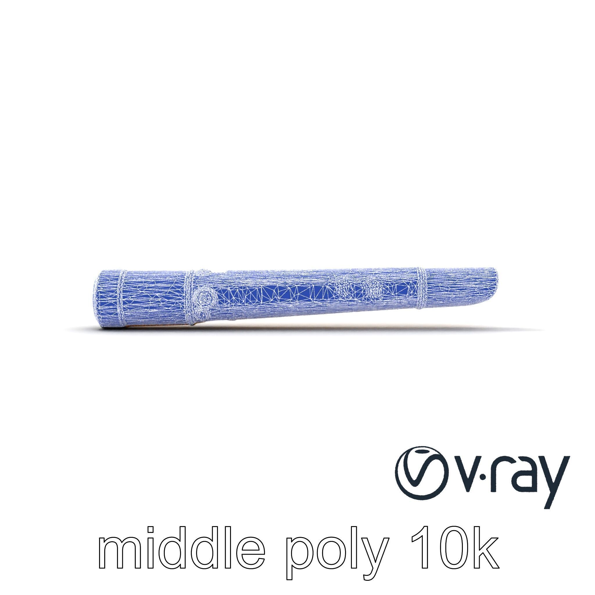 AeroPan Flute Bamboo-Carbon Hybrid model pack Low-poly 3D model_27