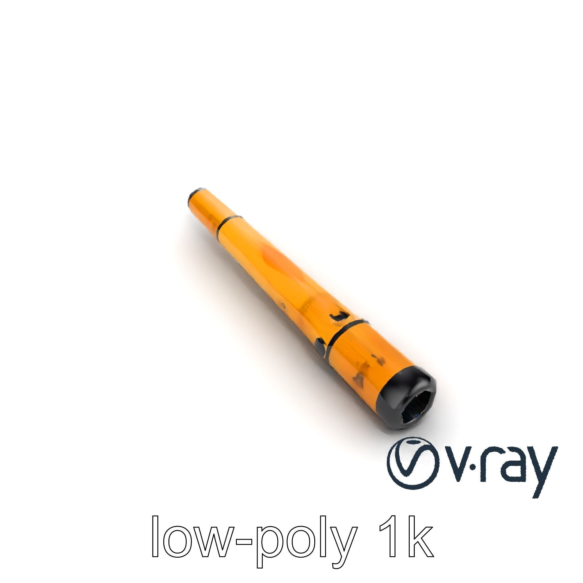AeroPan Flute Bamboo-Carbon Hybrid model pack Low-poly 3D model_31