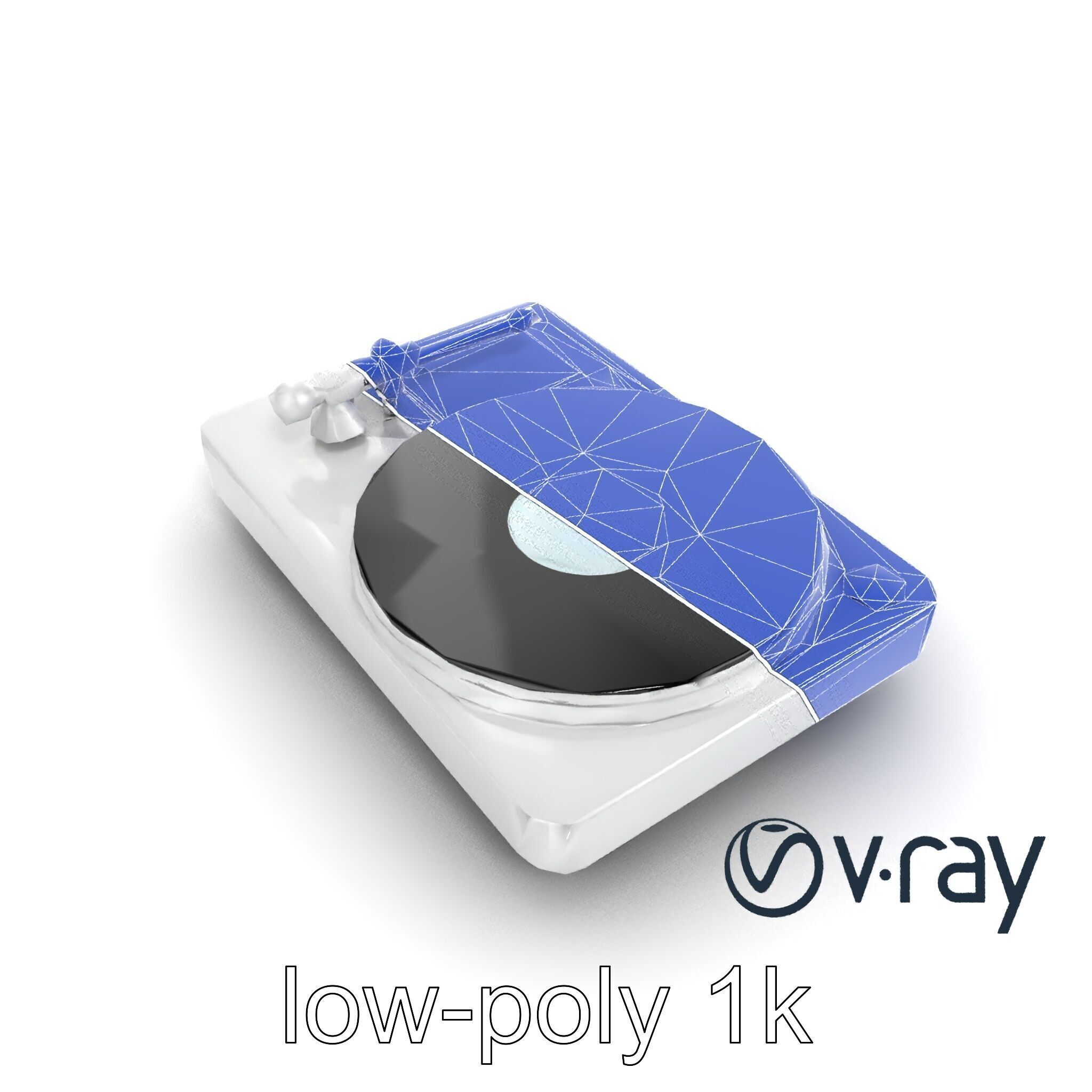 EchoDeck Turntable Interface model pack Low-poly 3D model_12