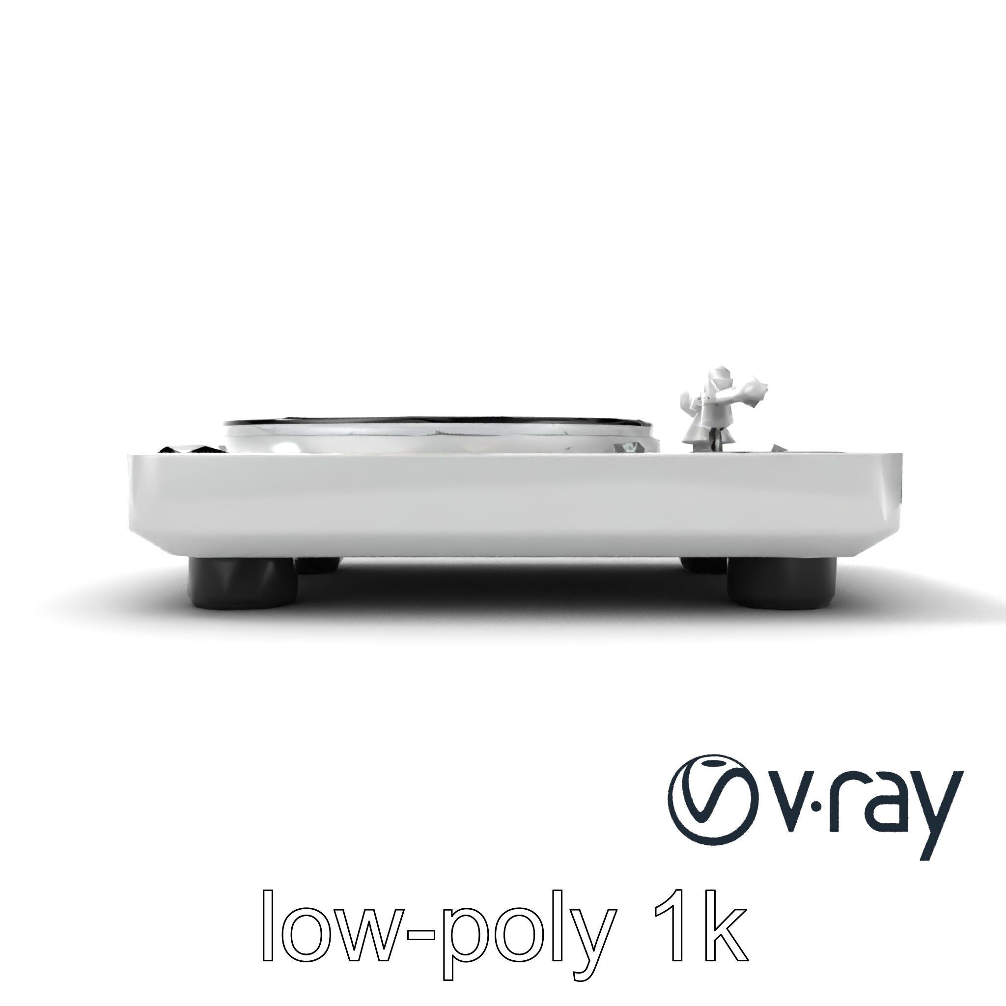 EchoDeck Turntable Interface model pack Low-poly 3D model_13