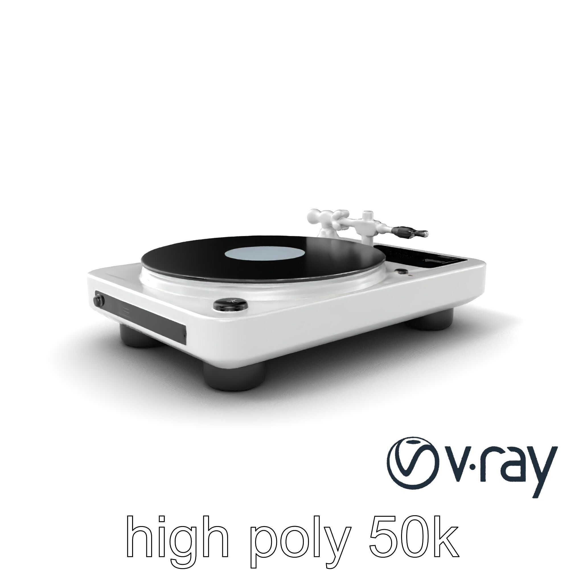 EchoDeck Turntable Interface model pack Low-poly 3D model_5