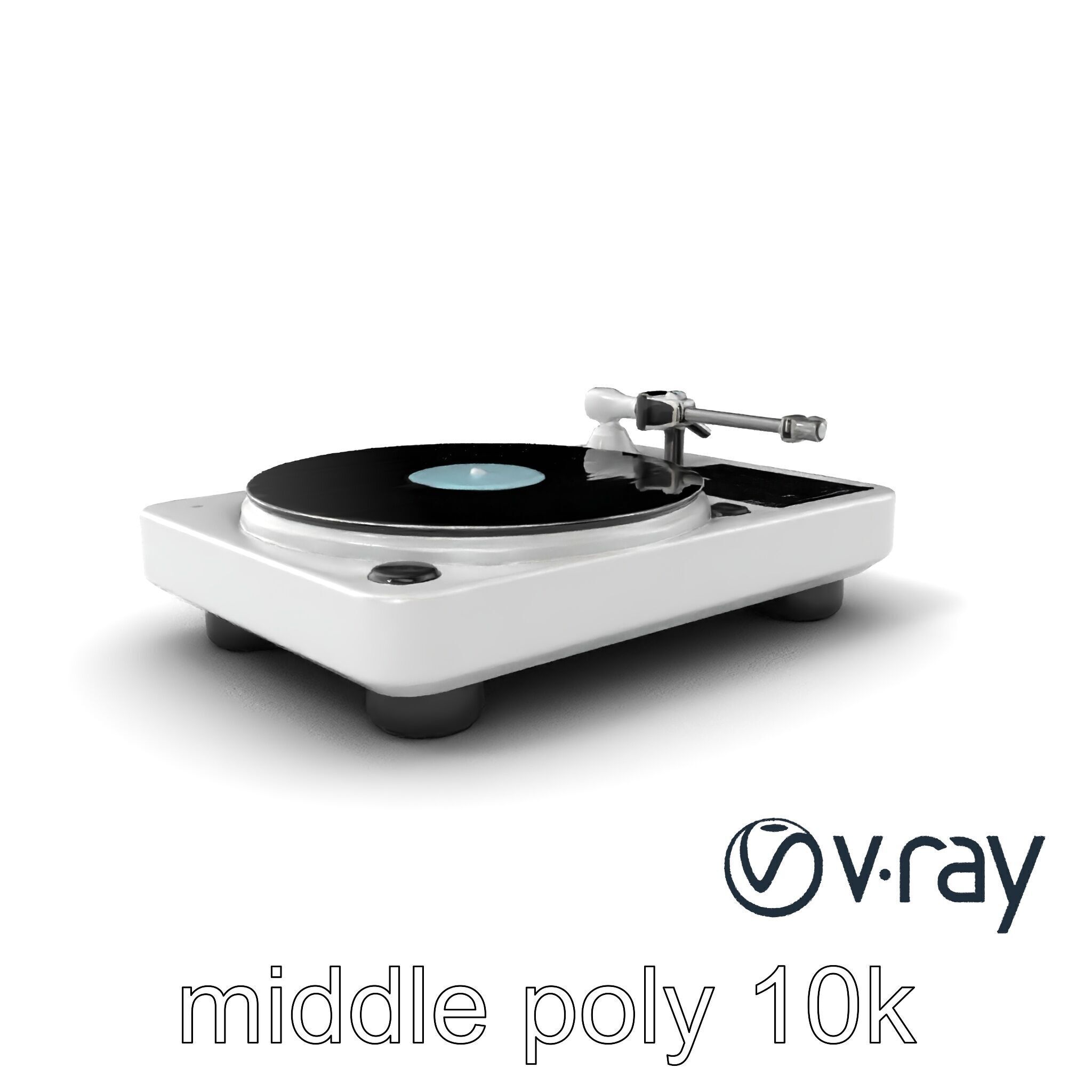 EchoDeck Turntable Interface model pack Low-poly 3D model_3