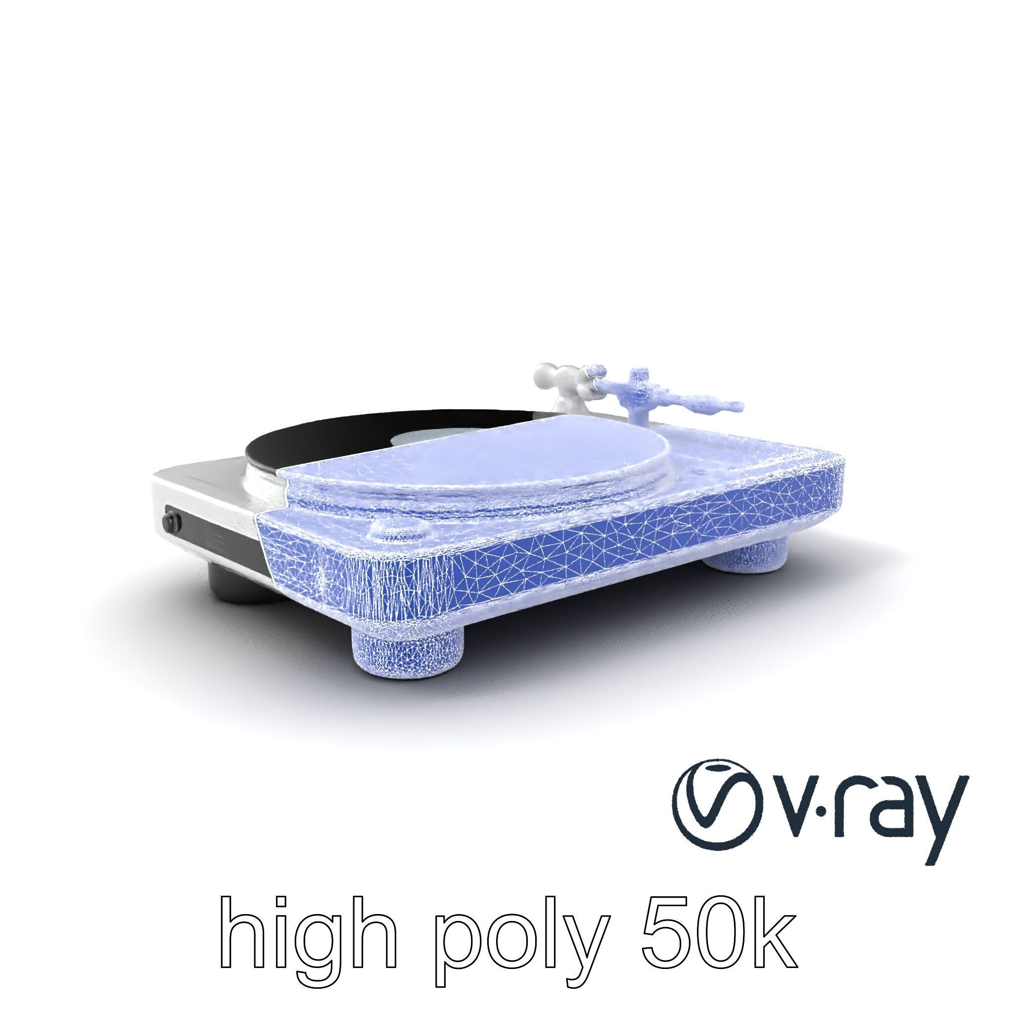 EchoDeck Turntable Interface model pack Low-poly 3D model_8