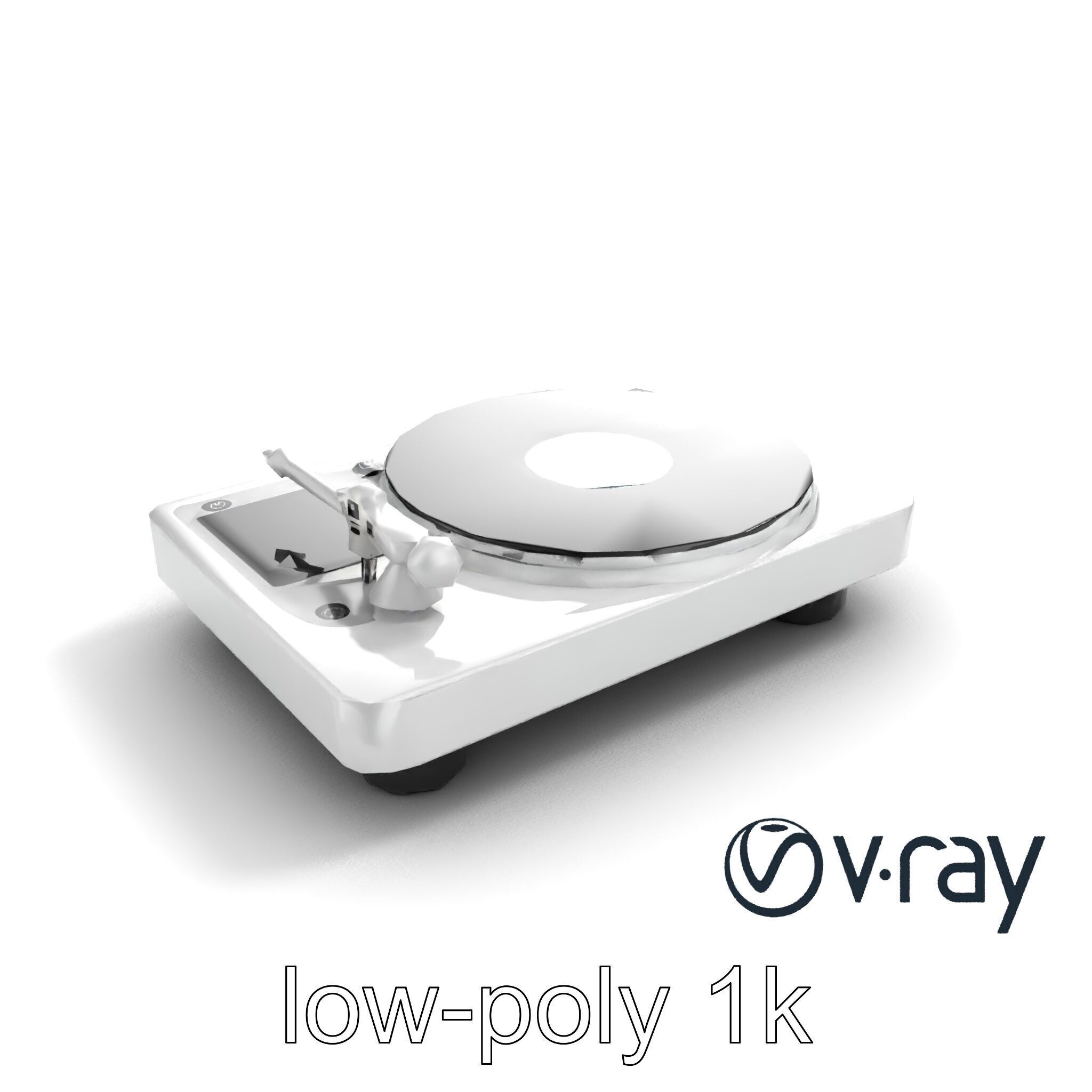 EchoDeck Turntable Interface model pack Low-poly 3D model_7