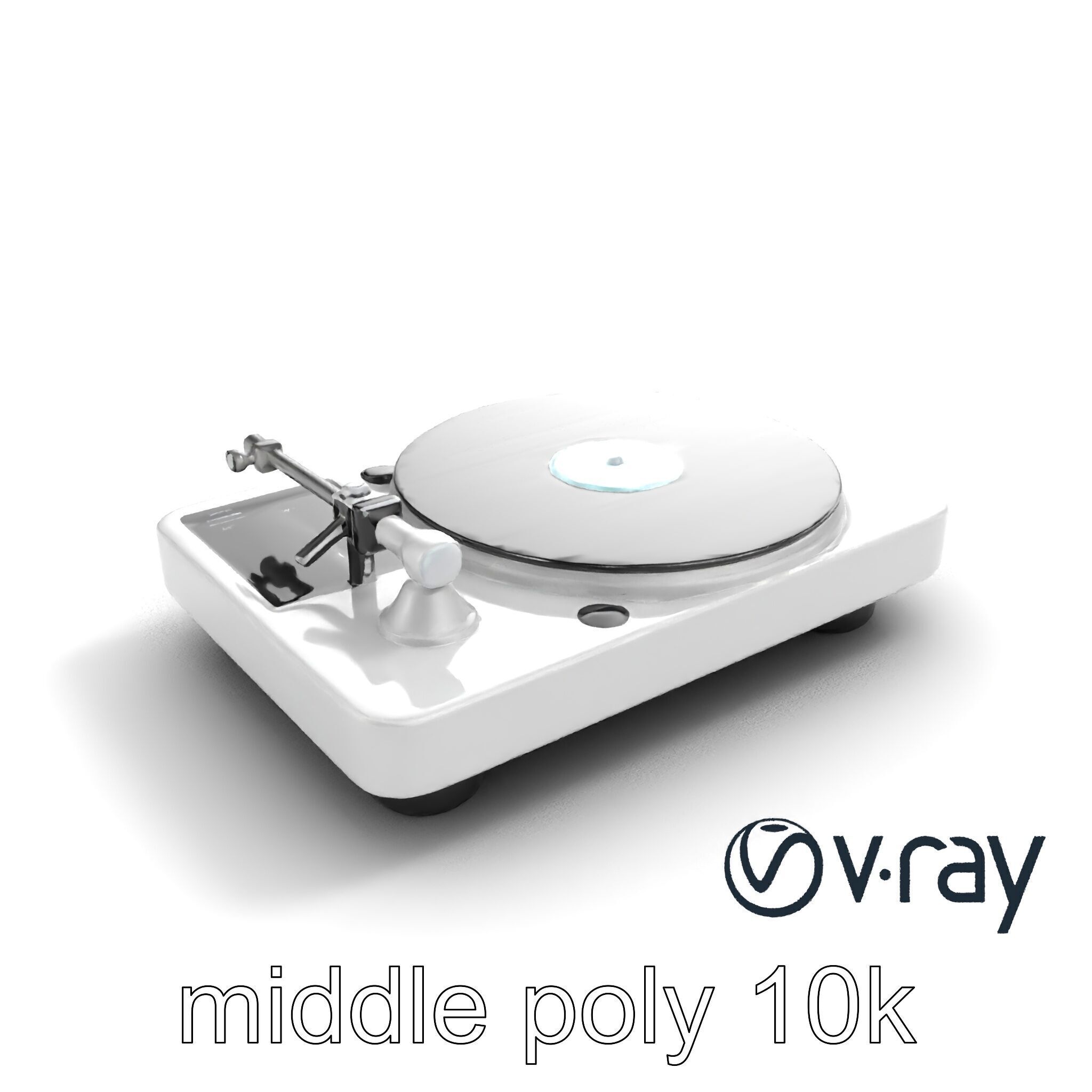 EchoDeck Turntable Interface model pack Low-poly 3D model_9