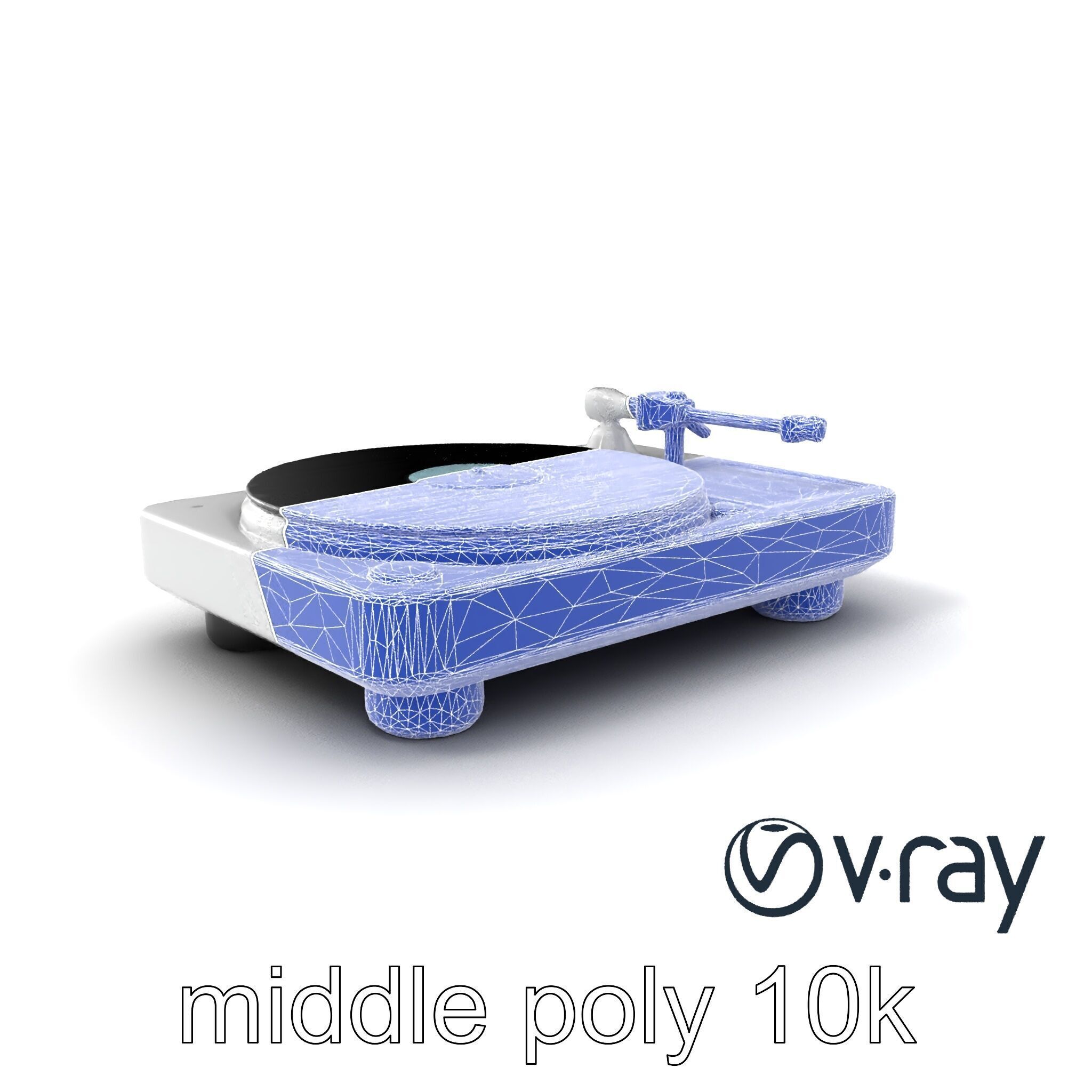 EchoDeck Turntable Interface model pack Low-poly 3D model_6