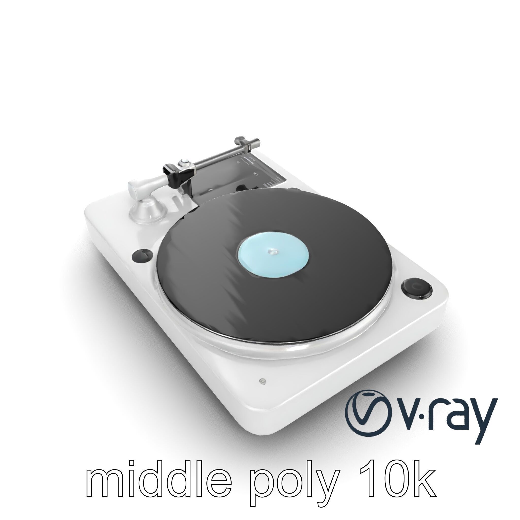 EchoDeck Turntable Interface model pack Low-poly 3D model_17