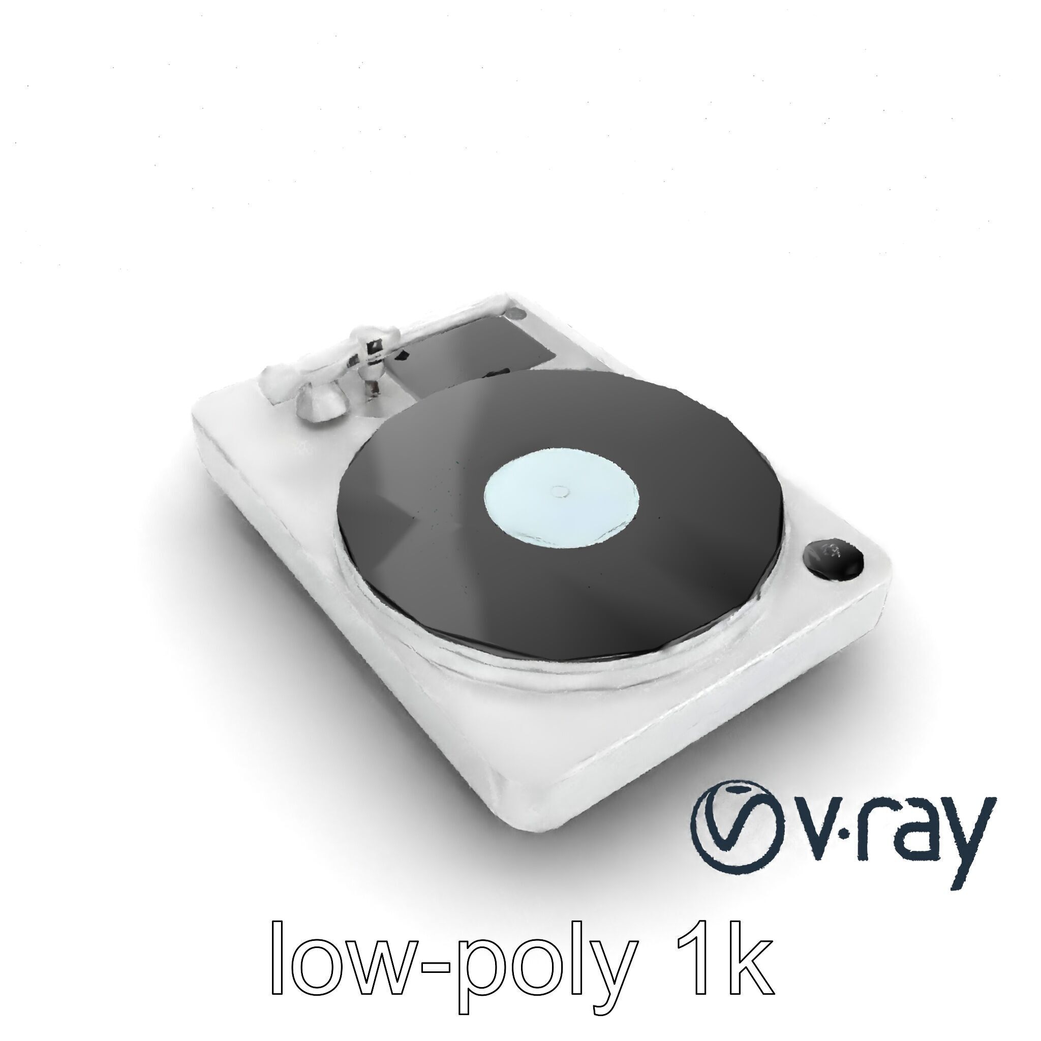 EchoDeck Turntable Interface model pack Low-poly 3D model_25