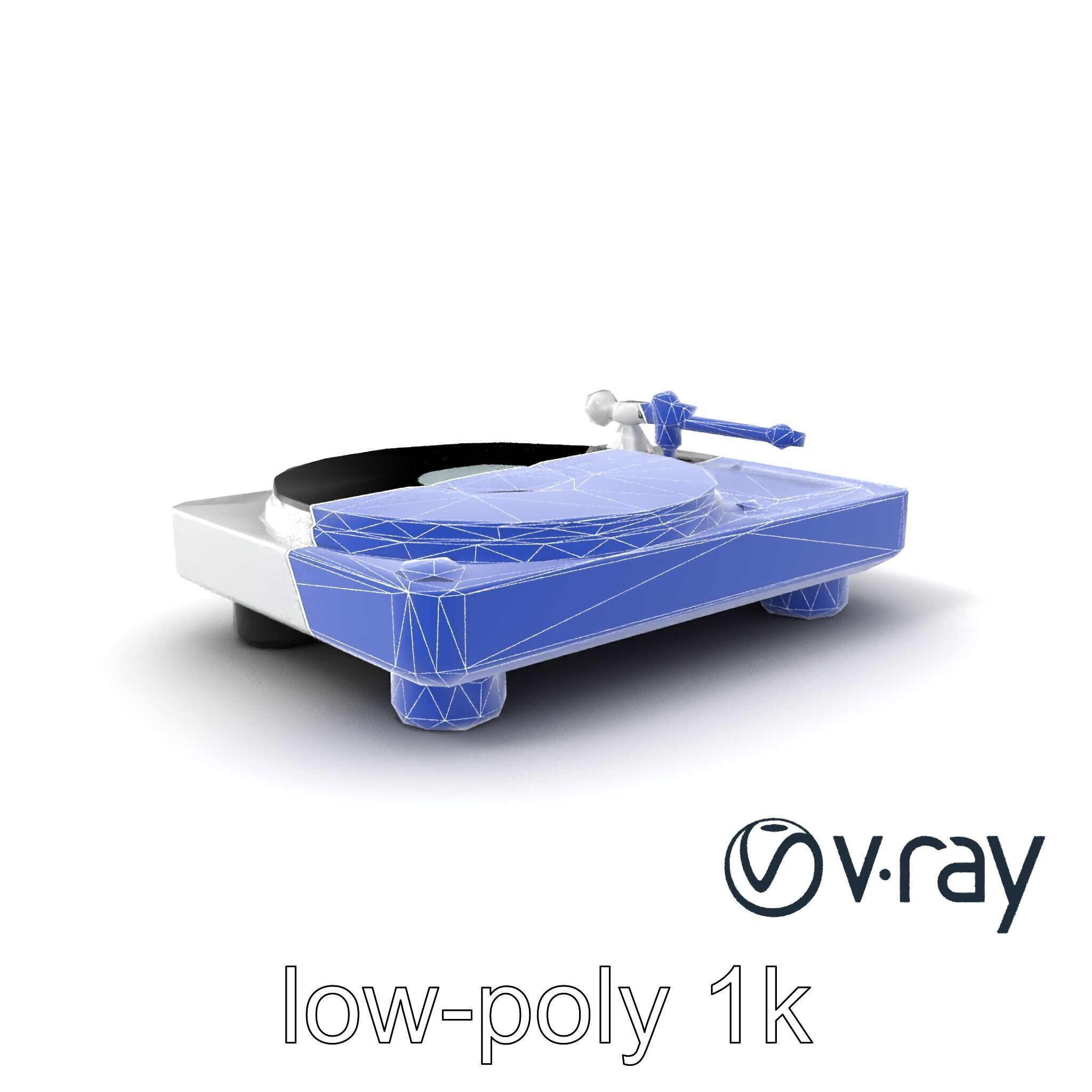 EchoDeck Turntable Interface model pack Low-poly 3D model_10