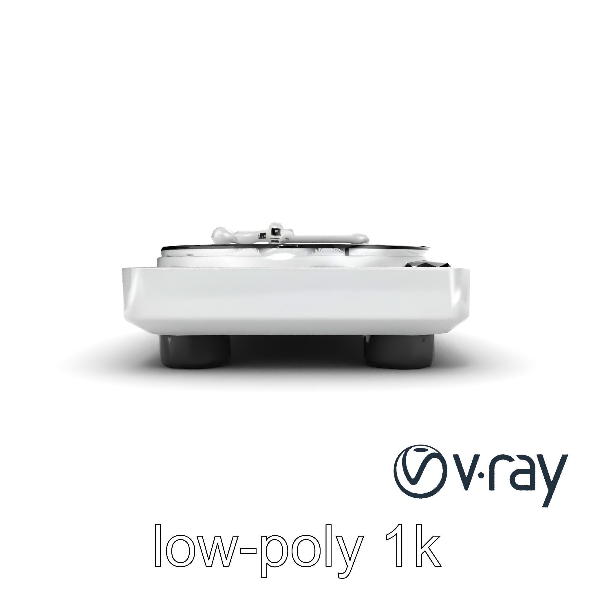 EchoDeck Turntable Interface model pack Low-poly 3D model_26