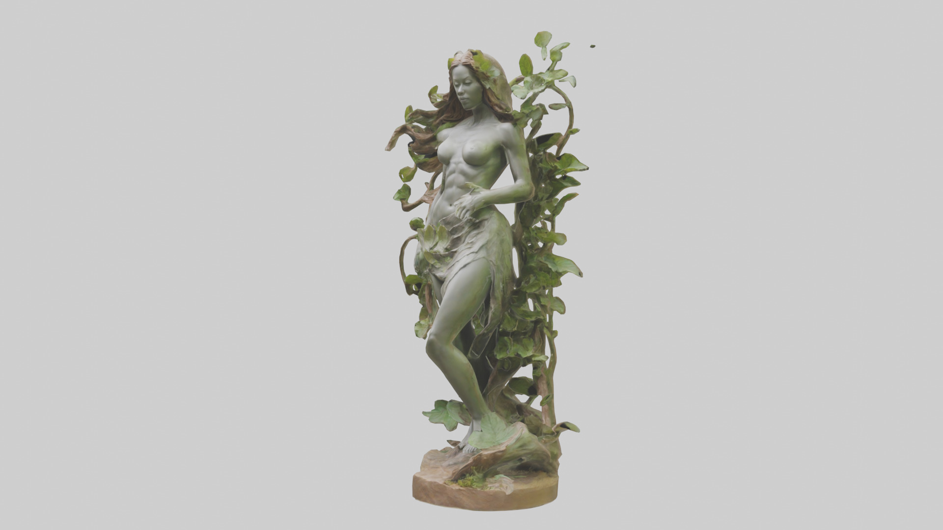 Natures Beauty sculpture model Low-poly 3D model_10