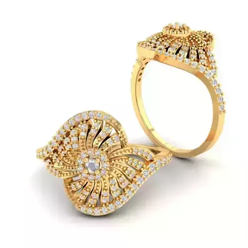 Ladies Diamond Ring - Engagement  Diamond Ring - 