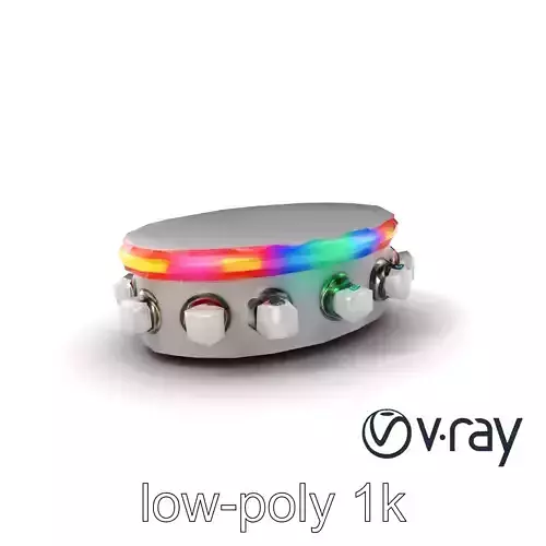 ThunderTambourine LED Jingles Ergonomic model pack Low-poly 3D model