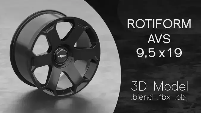 Rotiform AVS Wheel 3D Model