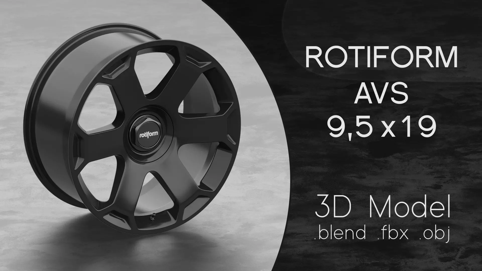 Rotiform AVS Wheel 3D Model 3D model_0