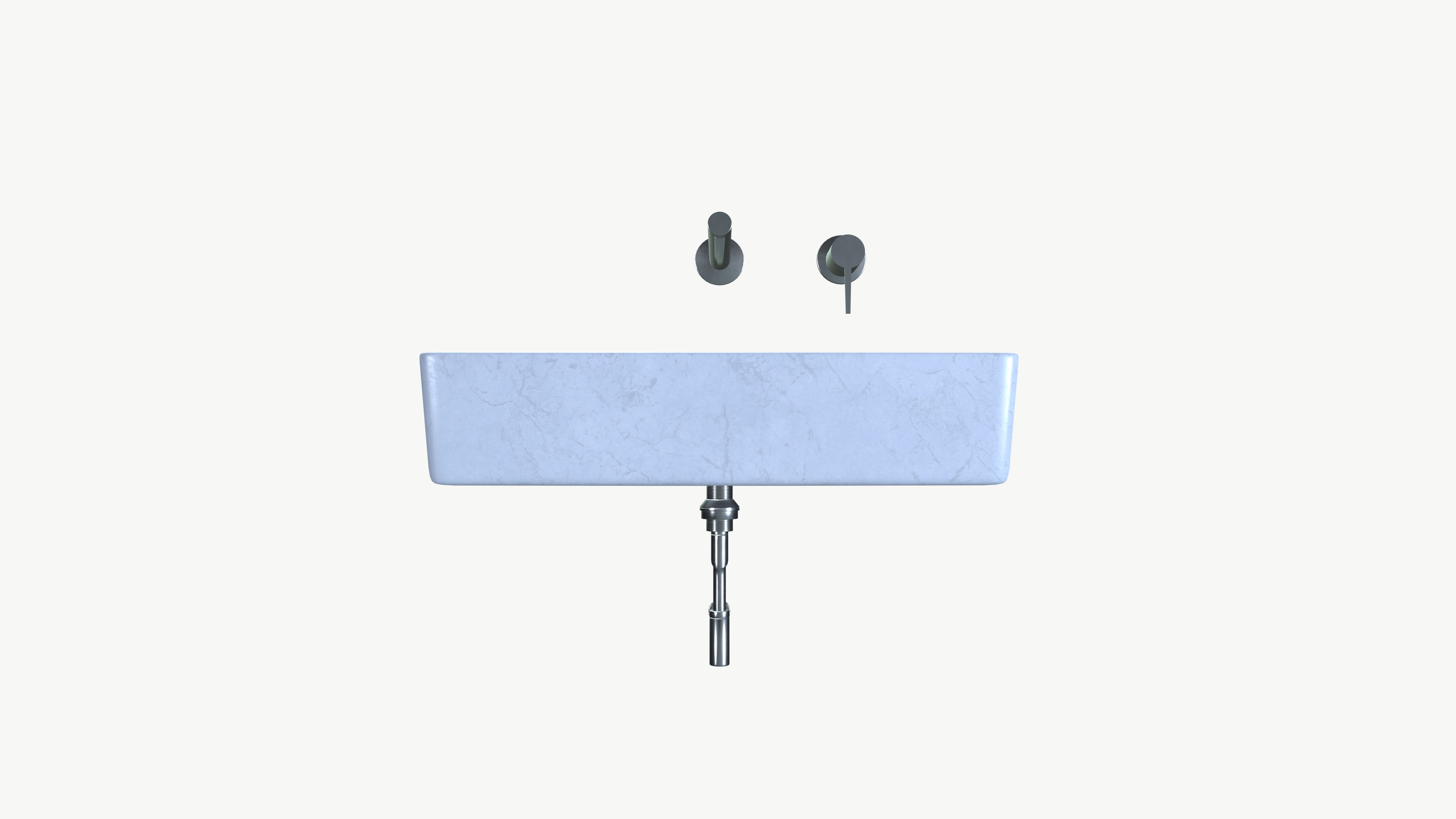 Vessel sink Low-poly 3D model_2