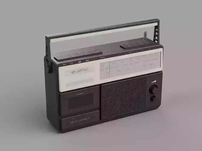 Retro Cassette Radio - Eastern European style Game Ready