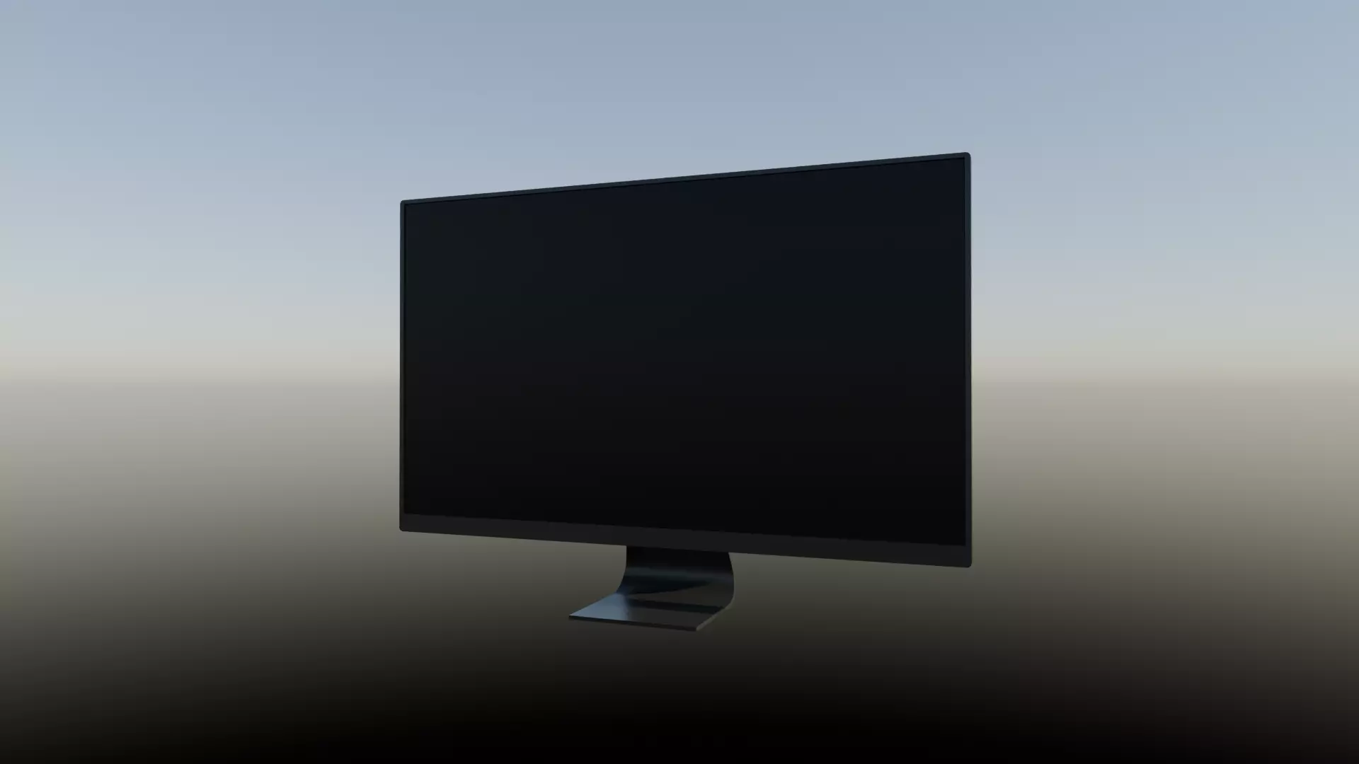 Monitor Free low-poly 3D model_0