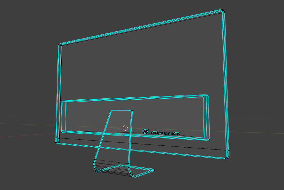 Monitor Free low-poly 3D model_4