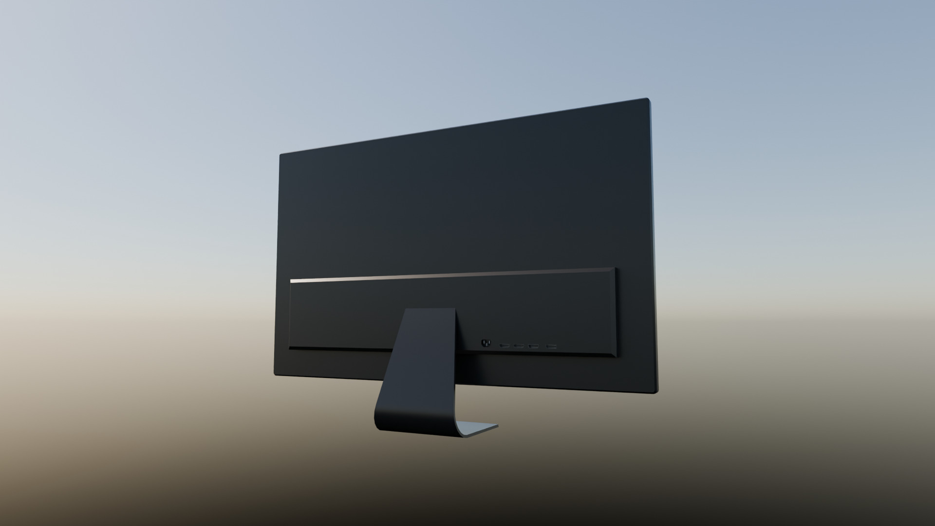 Monitor Free low-poly 3D model_1