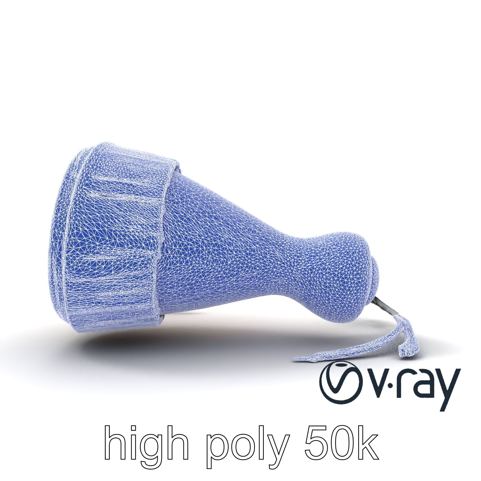 NovaPulse Djembe model pack with tribal-carved wood and LED i... Low-poly 3D model_30