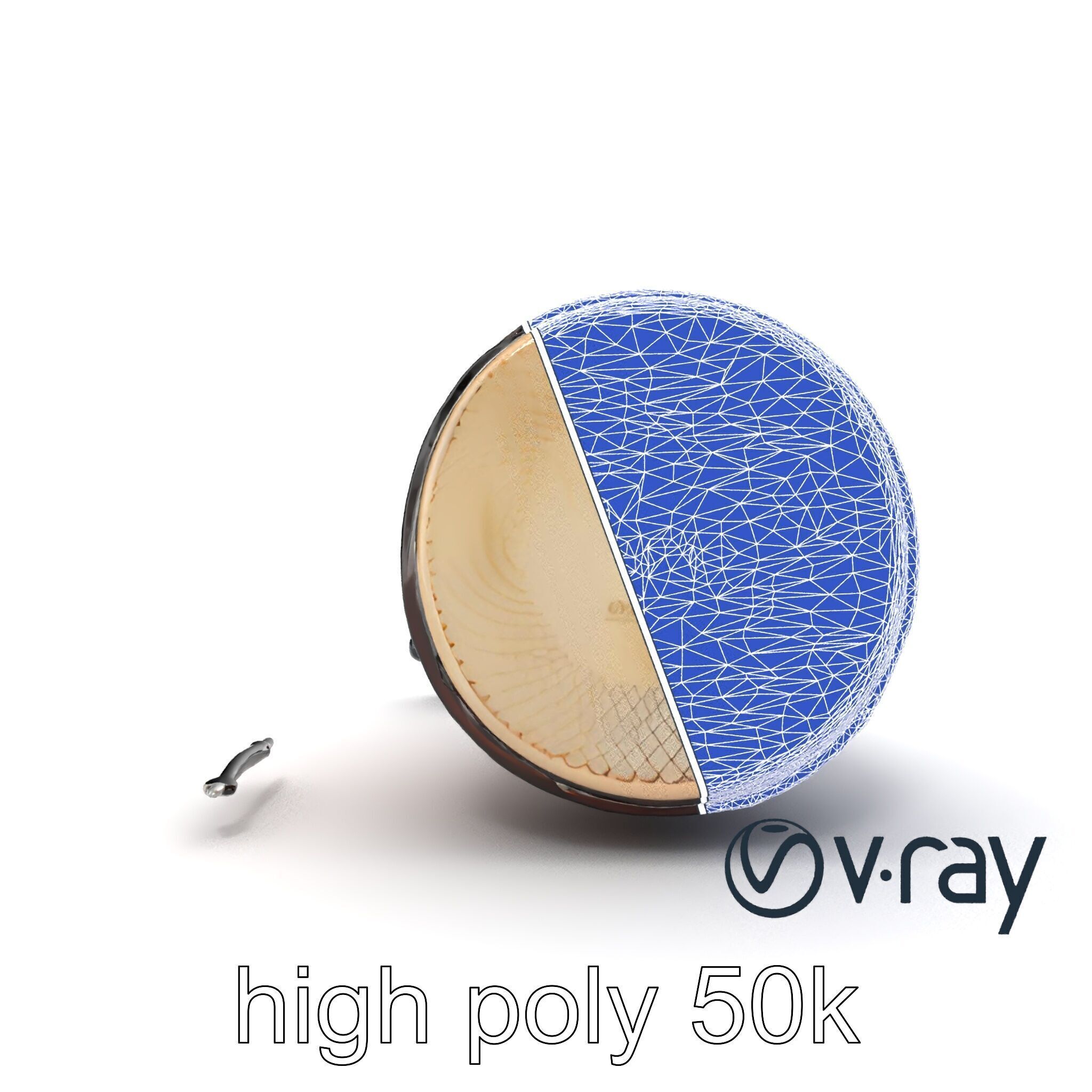 NovaPulse Djembe model pack with tribal-carved wood and LED i... Low-poly 3D model_32