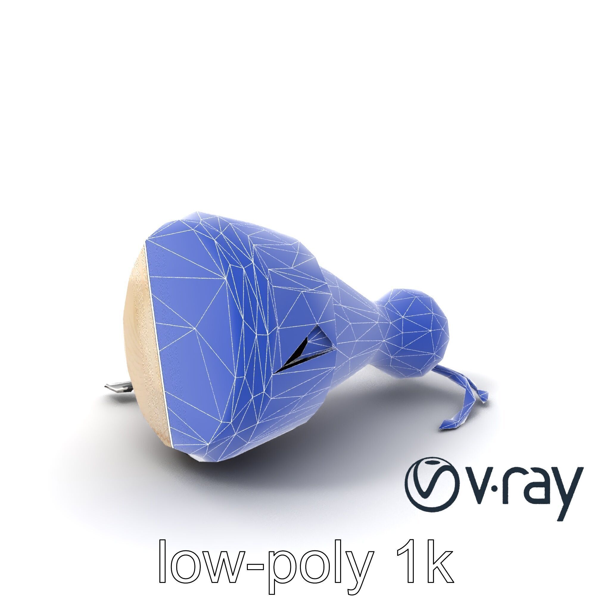 NovaPulse Djembe model pack with tribal-carved wood and LED i... Low-poly 3D model_22