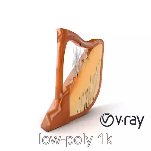 LuminHarp Titanium-String Curved Frame model pack